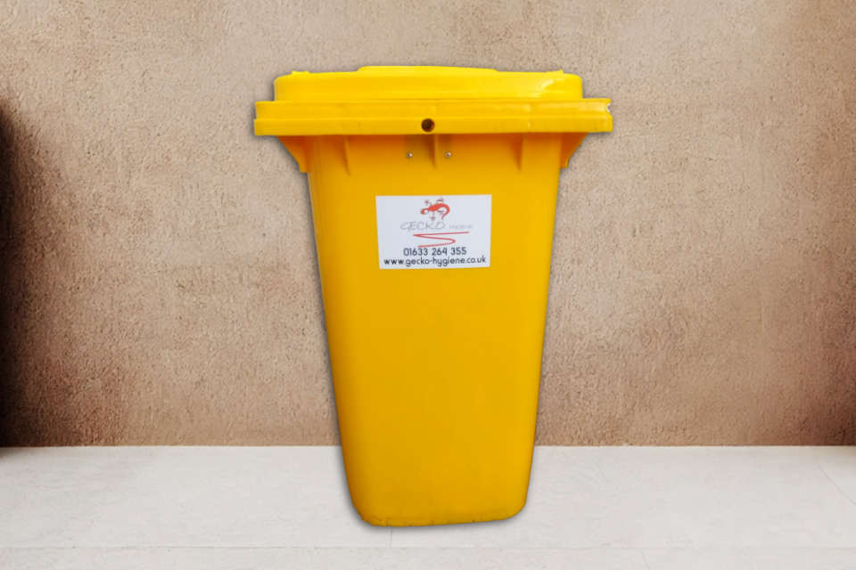 Photo of 320lt yellow waste bin